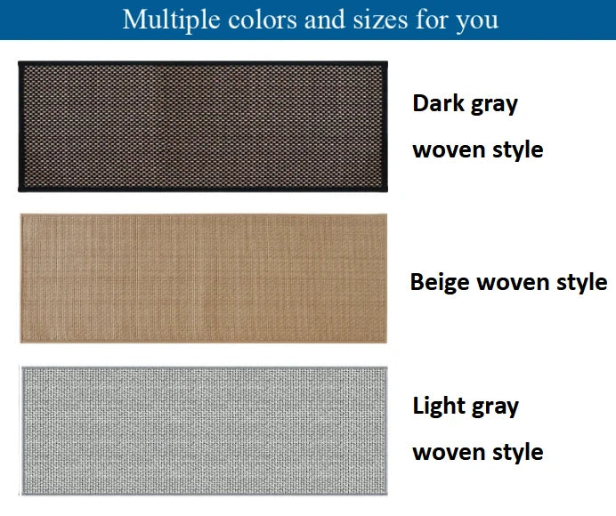 17'' X 47'' Anti-Slip Kitchen Thickening Long Rug  Rubber Backing Quick Absorbent Wear-Resistant Mat
