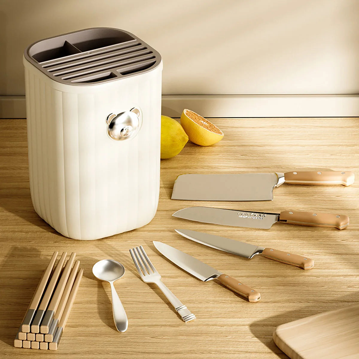 Kitchen Multifunctional Tool Holder Kitchen Countertop Tool Shelf Household Tool Holder