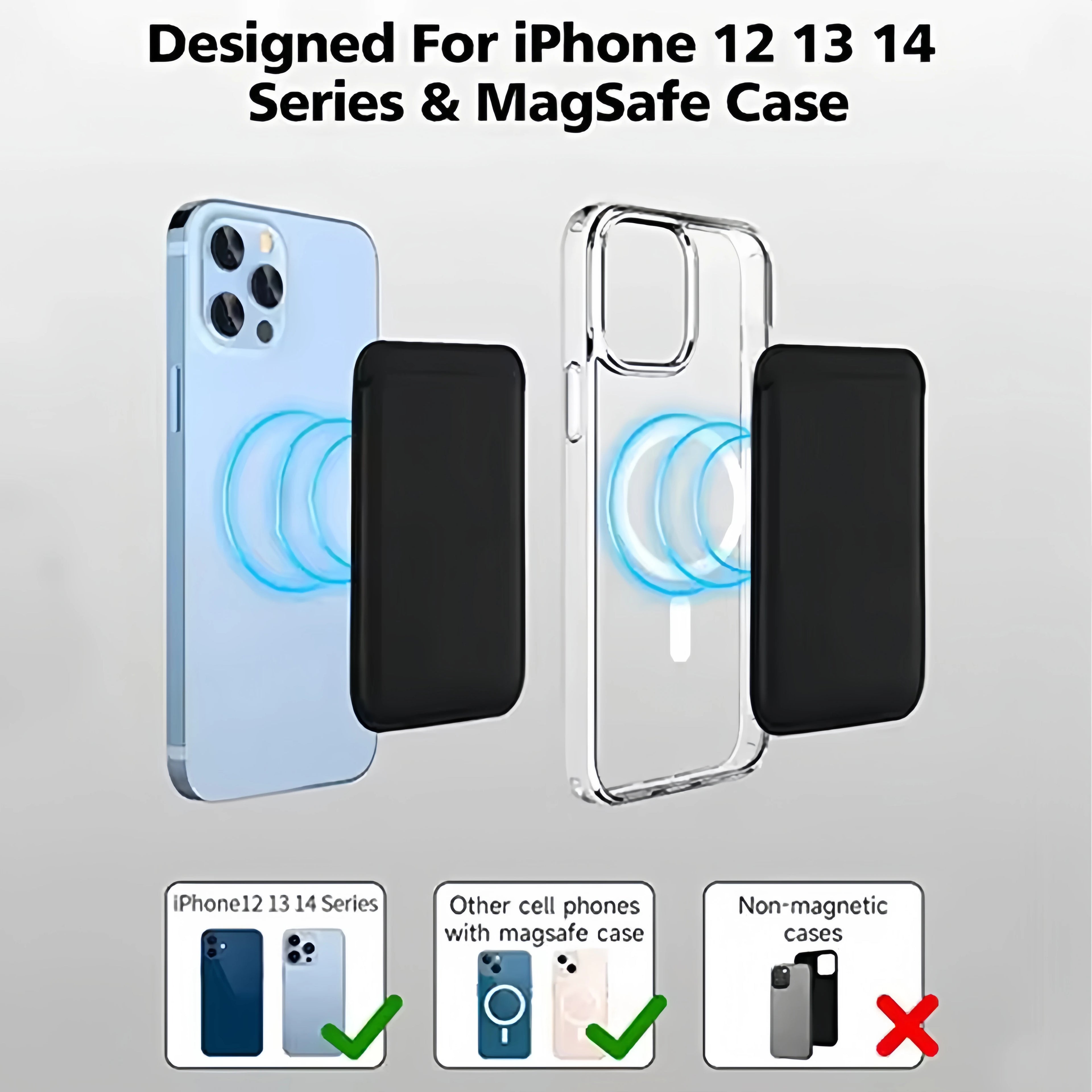 Leather Wallet Case Holder For iPhone 16 Pro Max Magsafe Magnetic Wallet Leather Compatible For iPhone 15 14 13 12  Accessories